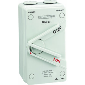 ZJBENY AC Isolator 35A 3 Pole (BYA-63) 5 YRS WARRANTY